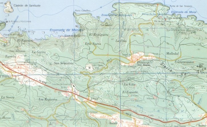 Mapa Costa Oriental